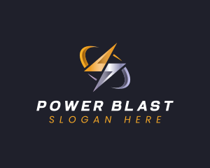 Bolt Power Lightning logo design