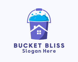 House Cleaning Bucket logo design