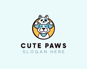 Cat Dog Veterinary logo design