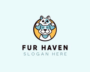 Cat Dog Veterinary logo design