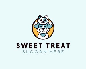 Cat Dog Veterinary logo design