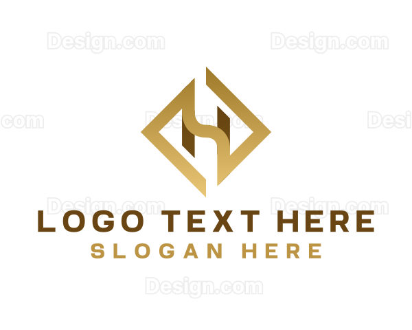 Logistics Industrial Trucking Letter H Logo