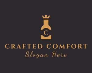 Royal Liquor Bottle logo design