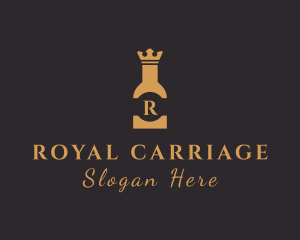 Royal Liquor Bottle logo design