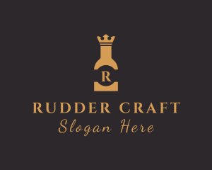 Royal Liquor Bottle logo design