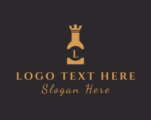 Regalia - Royal Liquor Bottle logo design