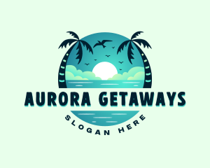 Beach Resort Getaway logo design