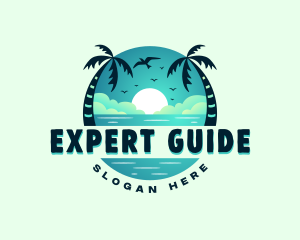 Beach Resort Getaway logo design