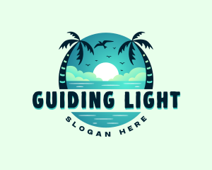 Beach Resort Getaway logo design