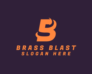 Modern Swoosh Letter B logo design