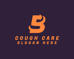 Modern Swoosh Letter B logo design