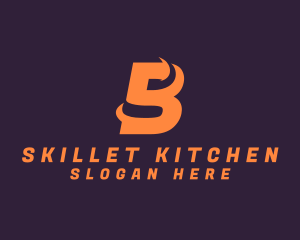 Modern Swoosh Letter B logo design