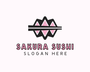 Salmon Sushi Cuisine logo design