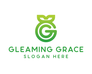 Green Leaf G logo design