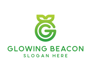 Green Leaf G logo design