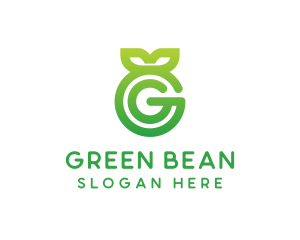 Green Leaf G logo design