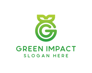 Green Leaf G logo
