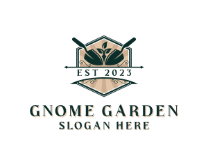 Trowel Seedling Gardening logo design