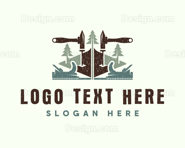 Woodworking Handyman Tools Logo