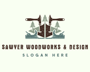 Woodworking Handyman Tools logo design