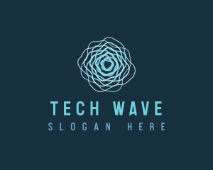 Ripple Wave Vortex logo design