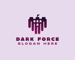 Purple Dark Castle  logo design