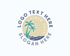 Tropical Beach Island logo