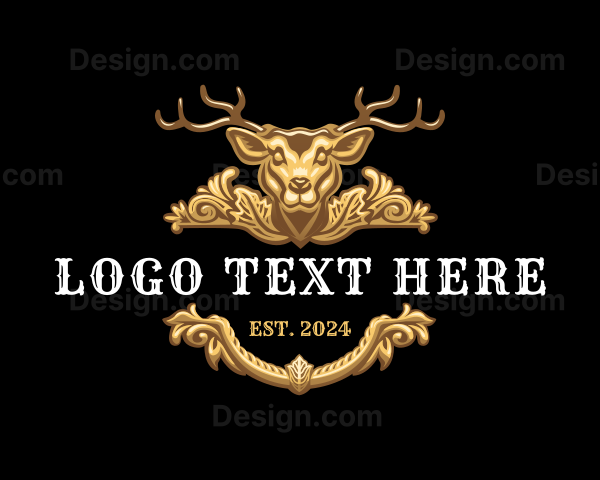 Deer Antler Trophy Logo