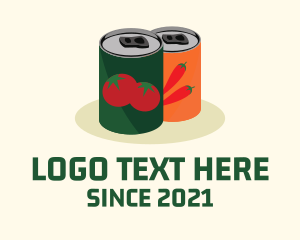 Food - Vegetable Can Food logo design