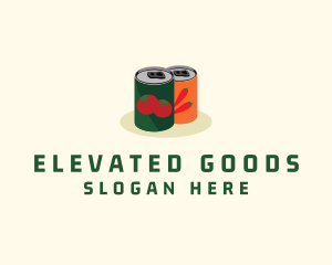 Vegetable Can Food logo design