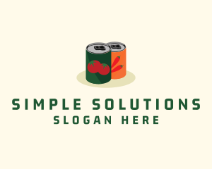 Vegetable Can Food logo design