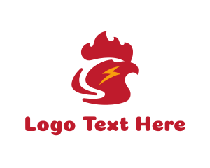 Rooster Head Lightning logo