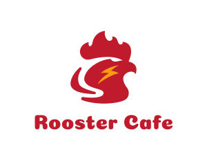 Rooster Head Lightning logo