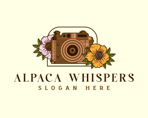 Floral Camera Studio logo design