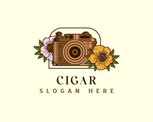 Floral Camera Studio logo design