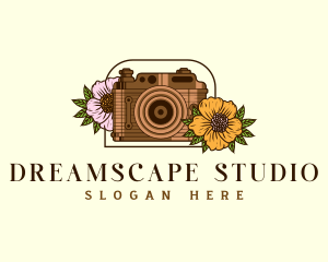 Floral Camera Studio logo design