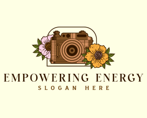 Floral Camera Studio logo design