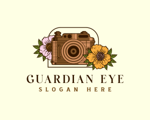 Floral Camera Studio logo design