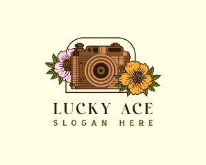 Floral Camera Studio logo design