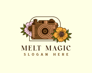 Floral Camera Studio logo design