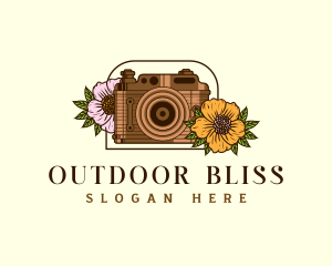 Floral Camera Studio logo design