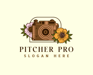 Floral Camera Studio logo design