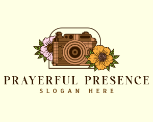 Floral Camera Studio logo design