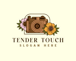 Floral Camera Studio logo design