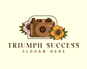 Floral Camera Studio logo design