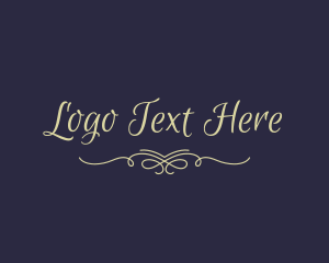 Calligraphy Script Wordmark logo