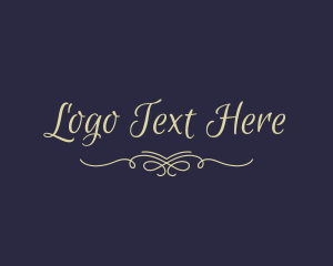 Calligraphy Script Wordmark Logo