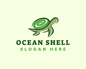 Swirly Turtle Shell logo design