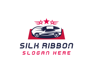 Sports Car Star Vehicle Logo