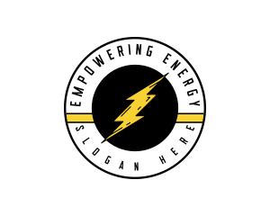 Thunder Lightning Bolt logo design